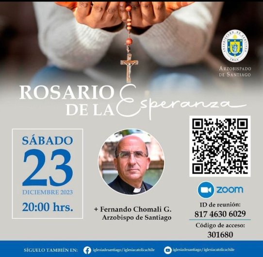Monseñor Chomalí invita a Rosario de la Esperanza